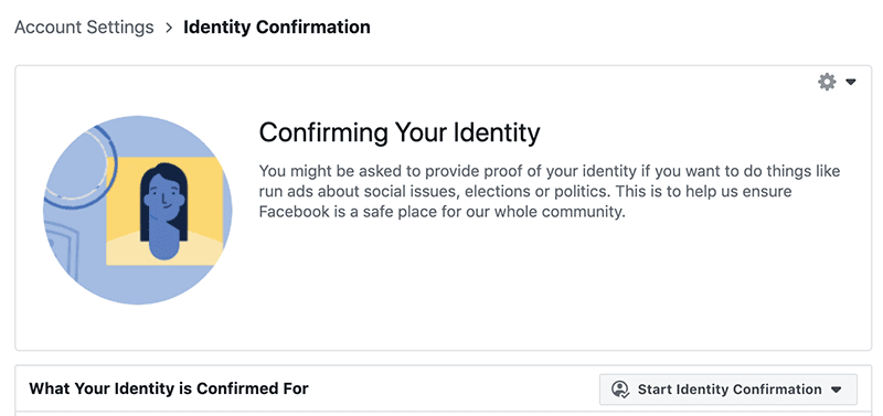 How to fix facebook account confirm identity